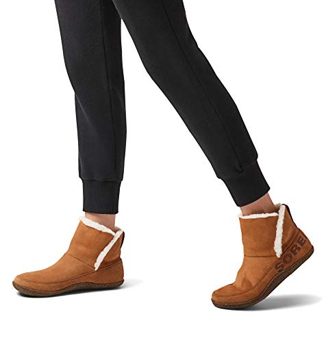 Sorel-Womens-Nakiska-Bootie-House-Slippers-with-Suede-and-Faux-Fur-Lining