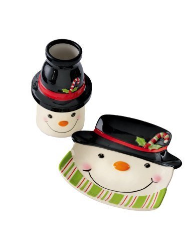 Click Here to See More Images Grasslands Road Sweet Tidings Snowman Milk and Cookie Gift Set by Grasslands Road
