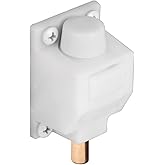 Prime-Line U 9869 5/16 In. Diameter, Foot Operated, White, Sliding Patio Door Lock (Single Pack)