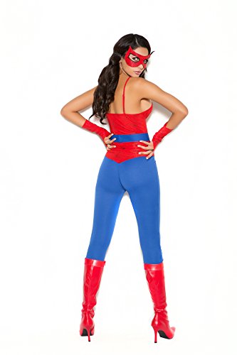 Female Spider Super Hero Halloween Roleplay Costume 5pc Set - Image 3