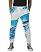 UNIFACO Teenager 3D Digital Print Jazz Cup Graffiti Sport Pants Casual Baggy Sweatpants Black
