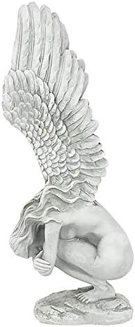 Kidyawn Angel Remembrance and Redemption Statue – Redemption Angel Artistic Sculpture, Angel Statues Out of doors Indoor Collectible figurines House Décor, Patio, Yard, and Backyard, Vintage Stone for Dwelling Room (L)