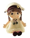 HWD Kawaii 17 inch Stuffed Plush Girl Toy Doll.Good Gift For kids baby lover.(White)