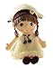 HWD Kawaii 17 inch Stuffed Plush Girl Toy Doll.Good Gift For kids baby lover.(White)
