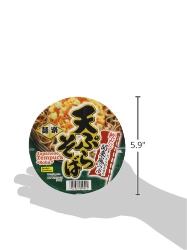 MENRAKU TEMPURA NOODLES SOUP, SOBA, 3.3 OUNCE
