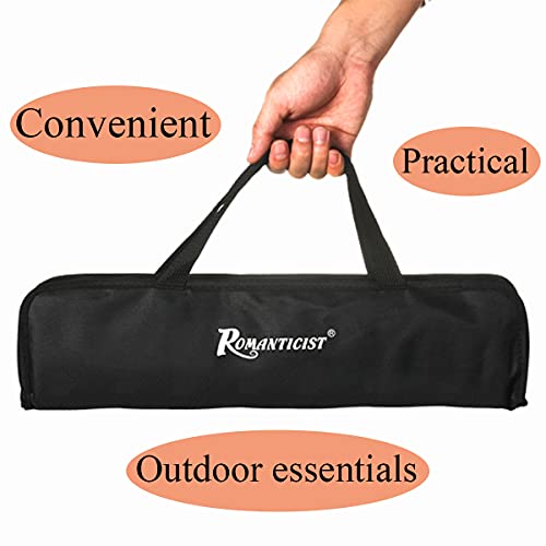 ROMANTICIST Flat Top Grill Accessories Set Black,Stainless Steel