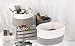INDRESSME Cotton Rope Basket Extra Large Woven Basket for Blankets Toy Basket Baby Laundry Basket with Big Handles Rope Hamper Storage Bin for Organizer Toy Pillow Living Room, 21 D x 14 H Inches