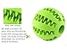 chuangwei Wangstar Dual Pet Dog Toy Balls, Nontoxic, Bite Resistant Rubber Balls, Tooth Cleaning Ball, Chew Training Ball Toy, Green