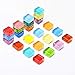 DIYSELF 36 Pack Glass Fridge Magnets Refrigerator Magnets Office Magnets Small magnets Colorful Magnets for Whiteboard