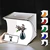 Mini Photo Studio Box, PULUZ 20cm Portable Photography Shooting Light Tent Kit, White Folding Lighting Softbox with 20…