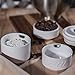 Mason Jar Ceramic Measuring Cups - Stackable Measuring Cups - Measuring Cup Set as Kitchen Gifts - Rustic Measurement Cup for Kitchen Accessories & Decor - A Perfect Holiday Gift Set (White, 4 Pc Set)