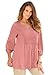 Roamans Women's Plus Size Lace Detail Top