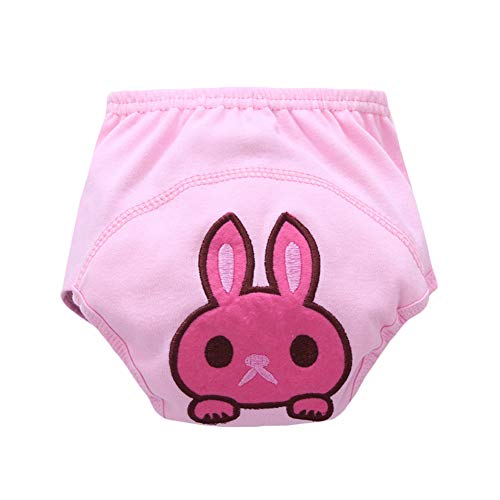 Goodkids Baby Toddler Breathable Cotton Training Pants Waterproof Cartoon 4 Pcs Potty Shorts Underwear (Ssrb 90)