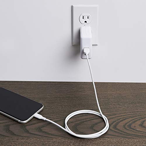 Buy Amazon Basics Lightning to USB Cable MFi Certified Apple iPhone Charger, White, 3Foot (5