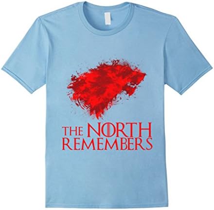 Mens The North Remembers T-Shirt XL Baby Blue