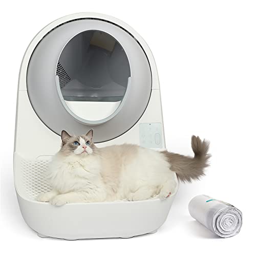 boqii Catlink Self Cleaning Cat Litter Box Set, [13L UltraLarge Waste