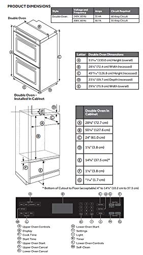 Empava 30 in Electric Double Wall Ovens Built-in Self-cleaning Convection Fan Touch Control EMPV-30WO02, Stainless Steel