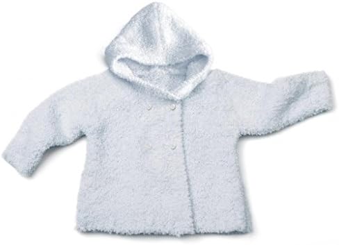 Lotus Springs Baby Boys' Dbl Breasted Hooded Jacket Bamboo Microfiber 0-6 Mos Aqua
