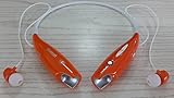 WONFAST® Wireless Music A2dp Stereo Bluetooth Headset Universal Vibration Neckband Style Headset Earphone Headphone for iPhone Cellphones Enabled Bluetooth (orange)