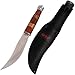 Fixed Blade Knife - Clip-Point Fishing Bushcraft Hunting Knives with Sheath - Best 420 Stainless Steel Classic Fix Blade Hunting Knife with Wood Handle & Glass Breaker - Best Gift for MenFB 623