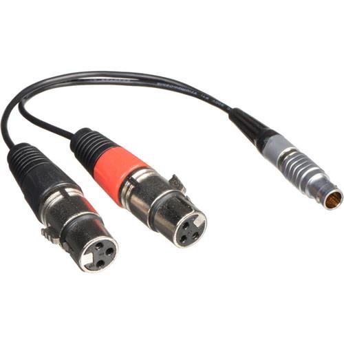 Atomos LEMO To Dual 3-Pin XLR Breakout Audio Input Cable For Shogun Monitor Recorder
