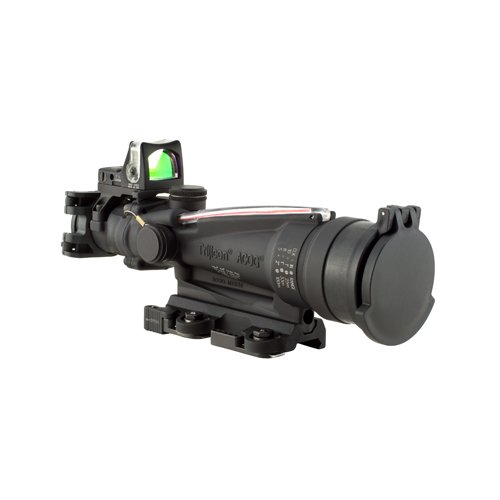 Trijicon ACOG Dual Illuminated Red Horseshoe Rifle Scope with 9.0 MOA RMR Sight and LaRue Tactical Mount