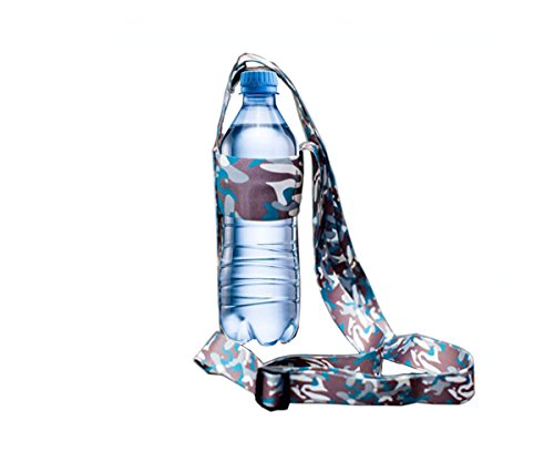 Glovion Adjustable Water Bottle Sling ,Compact Lanyard Bottle Carrier - (Adult)Camouflage