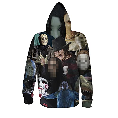 Amazon Horror Movie Zipper Hoodies VAMPIRE FANGS FULL ZIP HOODIE