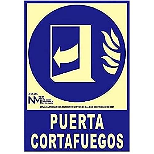 NM RD00113 – Warnschild für Feuerwehr Klasse B PVC 0,7 mm 21 x 30 cm mit CTE, RIPCI und geeignet für die neue Gesetzgebung