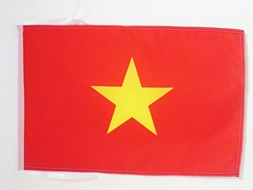 AZ FLAG, Vietnam Flag, 18'' x 12'', 100% Polyester Vietnamese Small Banner with Two Cords, Fade Resistant, Vivid Colors