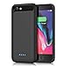 Battery Case for iPhone 8/7,Upgraded 6000mAh Portable Charging Case Protective Battery Pack for Apple iPhone 7/8 Rechargeable Charger Case Extended Backup Bank (4.7 Inch) (Black)