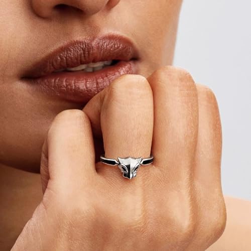 Bague pour Femme Marvel Panthère Noire en Argent 194223C01, 52/16,6, Argent Sterling, Cristal