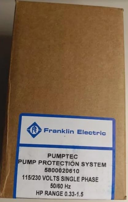 Franklin Electric 5800020610 Pumptec Motor Protection Device 115/230V 1 Phase 1/3-1.5 HP for Well Pumps