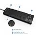 Witeem Surge Protector Power Strip with 10 Outlets & 4 USB Ports and 6ft Extension Cord Charging Station, Black
