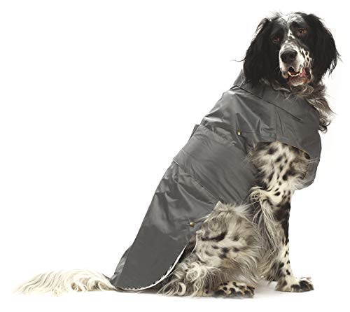 Croci Montreal - Hundemantel, Wintermantel, wasserdichte Jacke, Größe 30 cm, grau