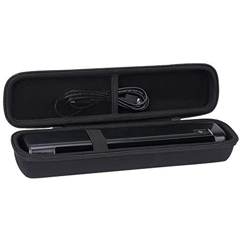 co2CERA Hard Carrying Case for Epson ES-50 / ES-60W / RR-60 / DS-70 / RR-70W Document Scanners - Durable Travel Storage Box with Handle & Mesh Pocket for Accessories (Black)