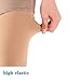 Medical Thigh High Compression Stockings, Firm Support 20-30 mmhg Gradient Footless Compression Socks with Silicone Band for Men & Women (Beige, Large)