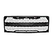 Front Grille Fits 2009-2014 FORD F150 Raptor Style Grill Kits With Amber LED Light and F&R Letter and Removable Mask,Matte Black