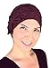 Chemo Winter Hat Soft Fuzzy Eyelash Ribbed Flower Bow Cloche Beanie Cancer Cap Red