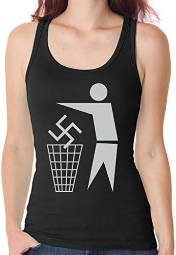 VetiVer Women's Zona Antifascista Black Running Tank Top Small Black