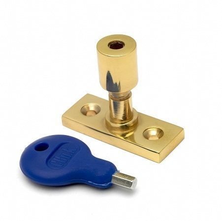 LOCKING CASEMENT STAY PIN SATIN NICKEL