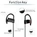 Sobetter Bluetooth Headphones Wireless In Ear Earbuds V4.1 Stereo Noise Isolating Sports Sweatproof Headset with Mic, Premium Bass Sound - Black