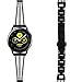 TOROTOP Compatible for Galaxy Watch 42mm /Galaxy Watch Active 40mm Band/Active 2 44mm Band,20mm Metal Stainless Steel Chain Bangle Bracelet Replacement Strap Compatible for Samsung Galaxy Watch 42mm