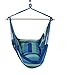 XiuanCum Patio Porch Hanging Cotton Rope Swing Chair Seat Hammock Swinging Wood Outdoor Indoor Swing Seat Hammcthumb 1