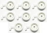 WD12X271 - (8 Pack) Dishwasher Lower Rack Front Roller and Axle Kit for GE, Hotpoint