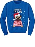 TeeStars - Santa Paws Pug Ugly Christmas Sweater Dog Toddler/Kids Sweatshirts