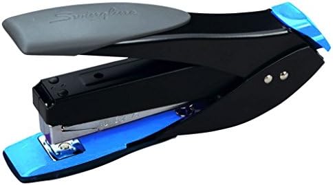 SmartTouch Reduced Effort Mid-Sized Compact Stapler by Swingline (Blue, Green, Purple) (25 Sheet Capacity, Black/Blue)