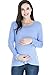 Smallshow Women's 3 Pcs Nursing Top Set for Breastfeeding, Black-Grey-Blue, Medium
