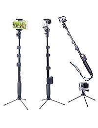 Poste telescópico Smatree SmaPole Y2 con trípode para GoPro Hero 4 3 + 3 2 1 sesión (el control remoto WiFi no está incluido)