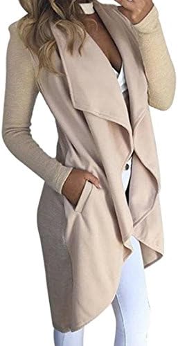 Liorerser Ladies Light Weight Cardigans for Women Sweaters Long Sleeve Knit Coat Tops Outwear with Pockets (M(US 8-10), Apricot)